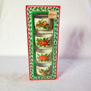 Vintage Artmark Christmas Napkin Rings